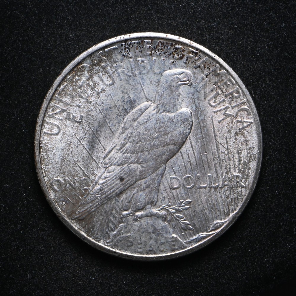 1925-S Peace Silver Dollar BU+ (cn15896)