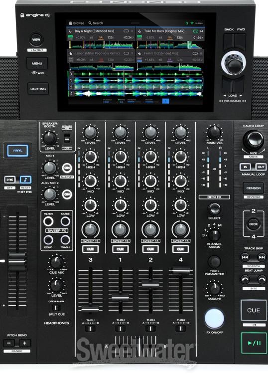 Denon DJ SC Live 4 Standalone DJ Controller - Black