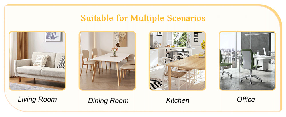 White PU Dining Chair Set.Uniquely designed white dining chairs. PU material,