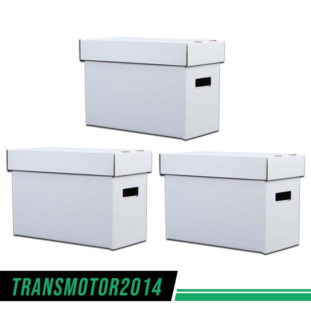 Comic Books Storage Boxes White Short Holds 150-175 Stackable Durable Archive