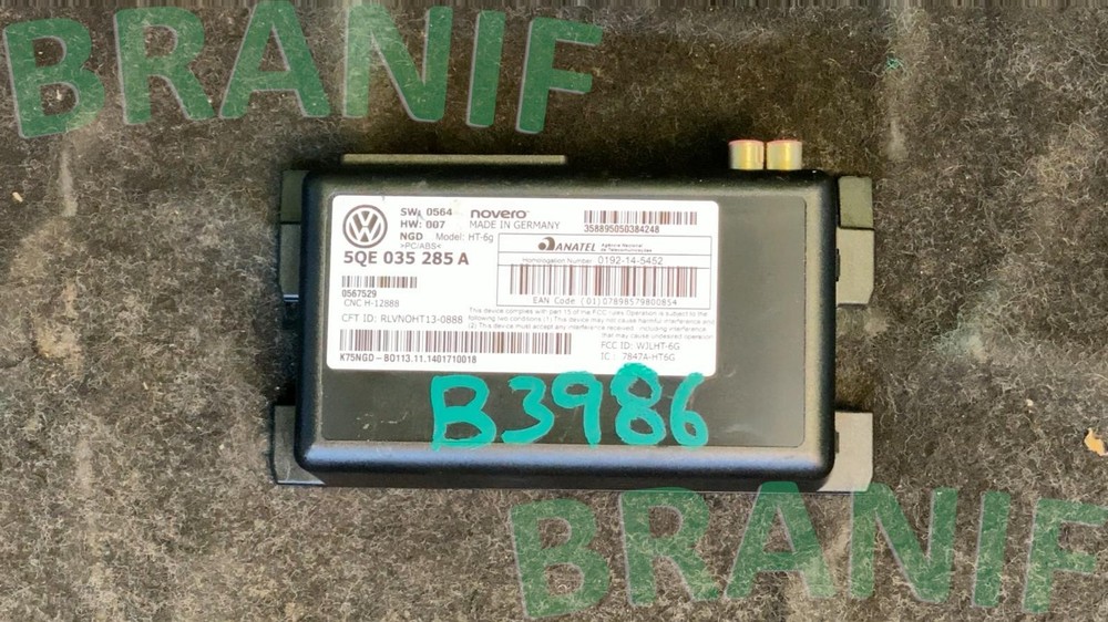 VOLKSWAGEN GOLF GTI Communication Control Module unit 5QE035285A