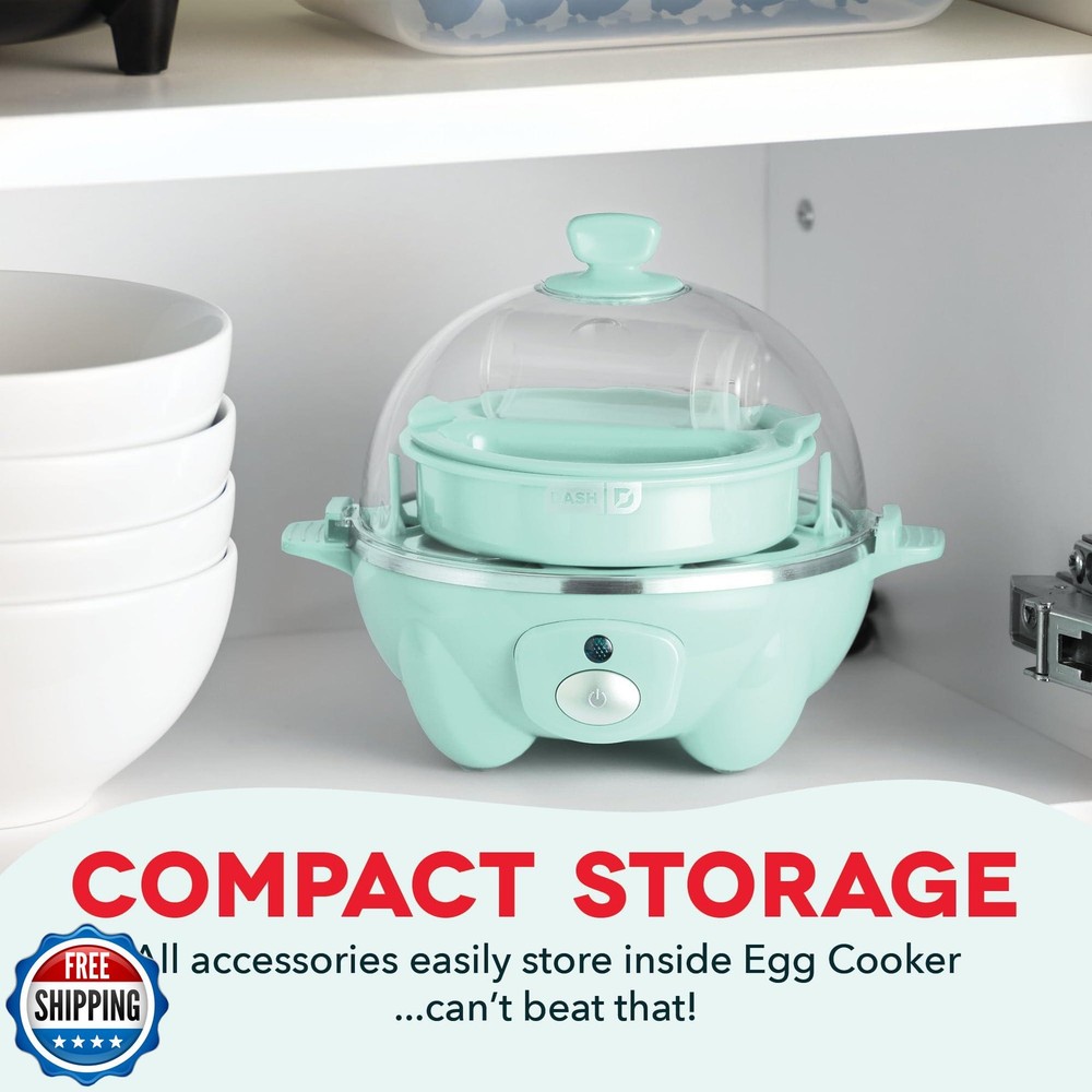 DASH Rapid Egg Cooker: 7 Egg Capacity Electric Egg Cooker for Hard Boiled Egg