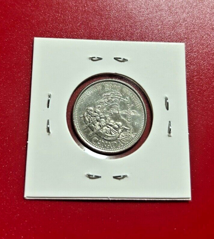 2000 CANADA 25 CENTS COIN - NICE WORLD COIN !!!
