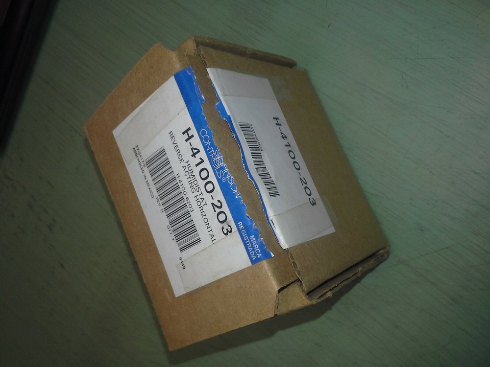 JOHNSON CONTROLS H-4100-203 Humidistat Reverse Acting Horizontal