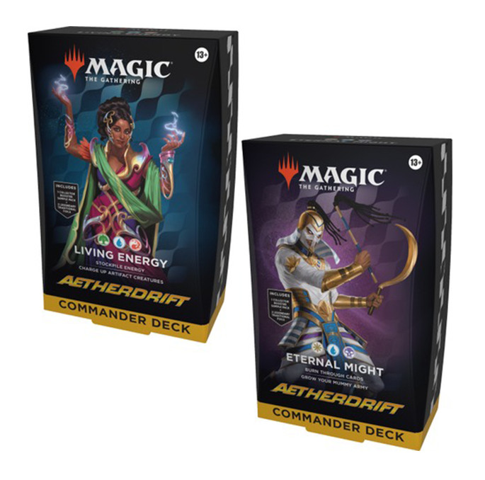 MTG Magic The Gathering Aetherdrift BOTH Commander Decks SEALED!