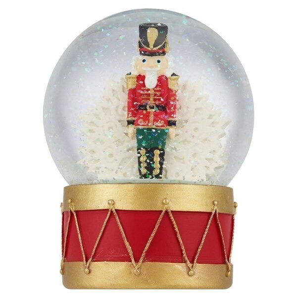 Merry Brite Nutcracker Soldier Snow Globe, 5.1 in