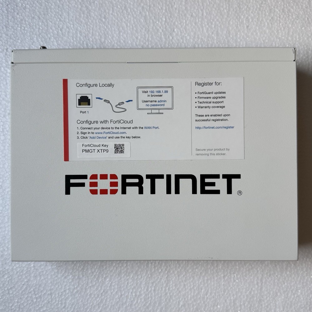 Fortinet FortiGate 61E Enterprise Network Security Firewall VPN w/ Power Supply