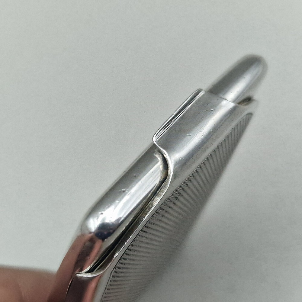 Sterling Silver Engine Turned Matchbook Case by Cohen & Charles 1928