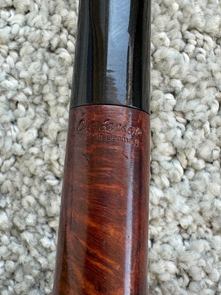 OLE JANSEN BRIAR 1950'S BILLIARD BLUE DOT STEM AR
