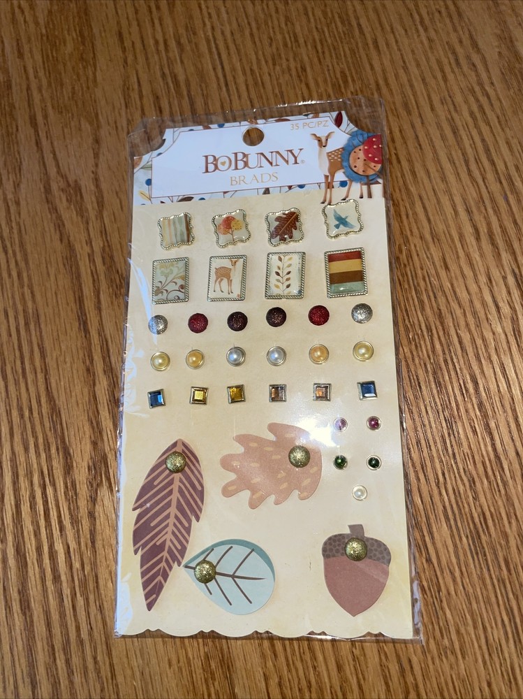 Bo Bunny Brads Fall 35 Pc. For Scrapbooking