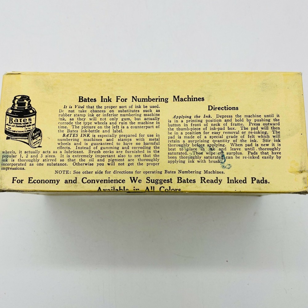 Bates 6 Wheel Style E Numbering Machine