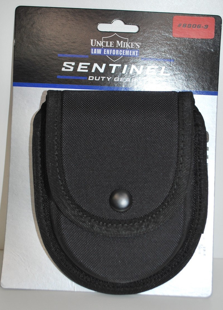 UNCLE MIKES SENTINEL 8906-9, SINGLE HANDCUFF CASE, BLACK