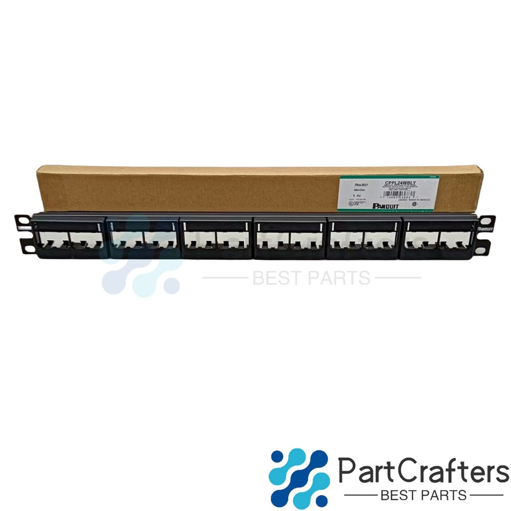 For Panduit CPPL24WBLY MINI-COM MODULAR PATCH PANEL 24 PORT Free shipping