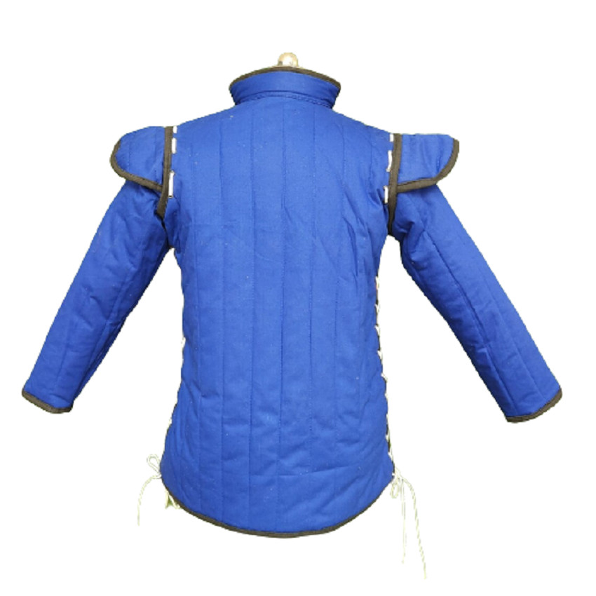 Medieval Protective Armor Gambeson Full Sleeve Cotton Fabric For Jacket