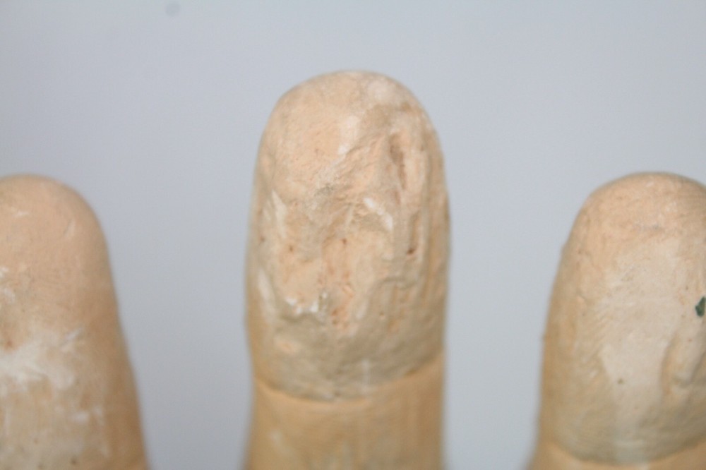 Plaster bookends Reading Hands