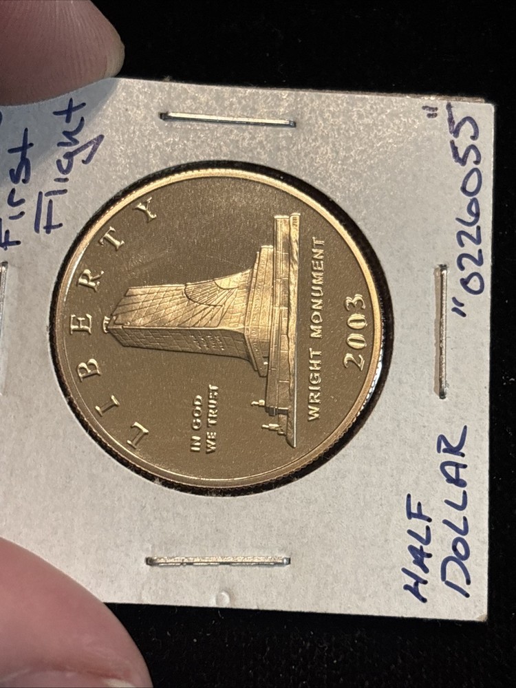 2003 First Flight Half Dollar “0226055” Proof Wright Monument 50c