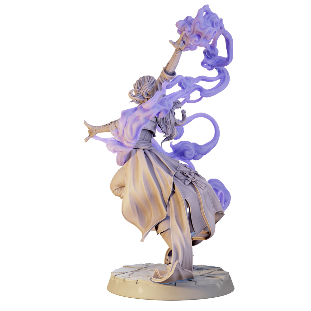 Dungeons & Dragons Playable Character - Female Human Elythra - Sorcerer, Wizard