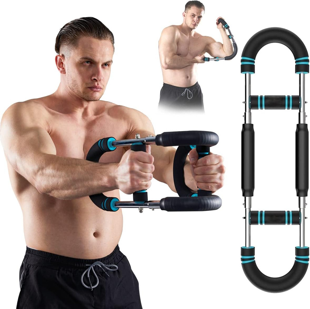 Twister Arm Exerciser,Adjustable Spring Workout Bar, Forearm Triceps Chest En...
