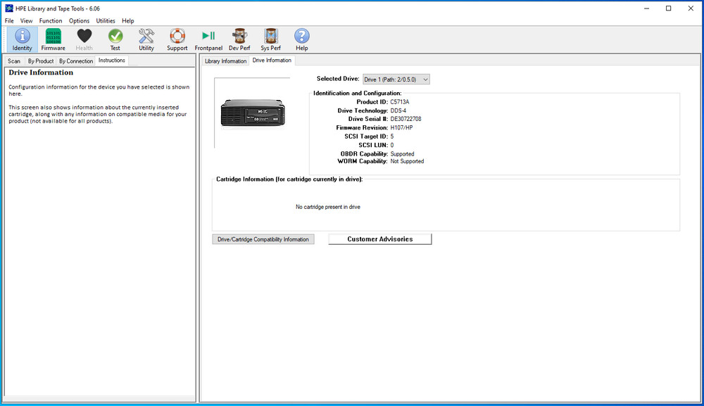 HP SureStore DAT40x6 C5713A Autoloader Tape Drive