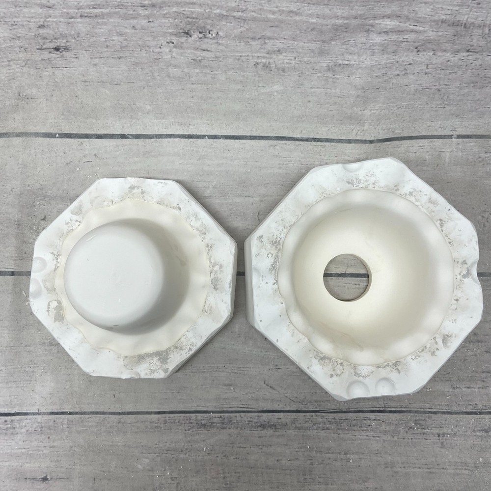 Vintage 1997 Boothe Ceramic Casting Mold LG Scallop Dip Insert Pour Solid #1312