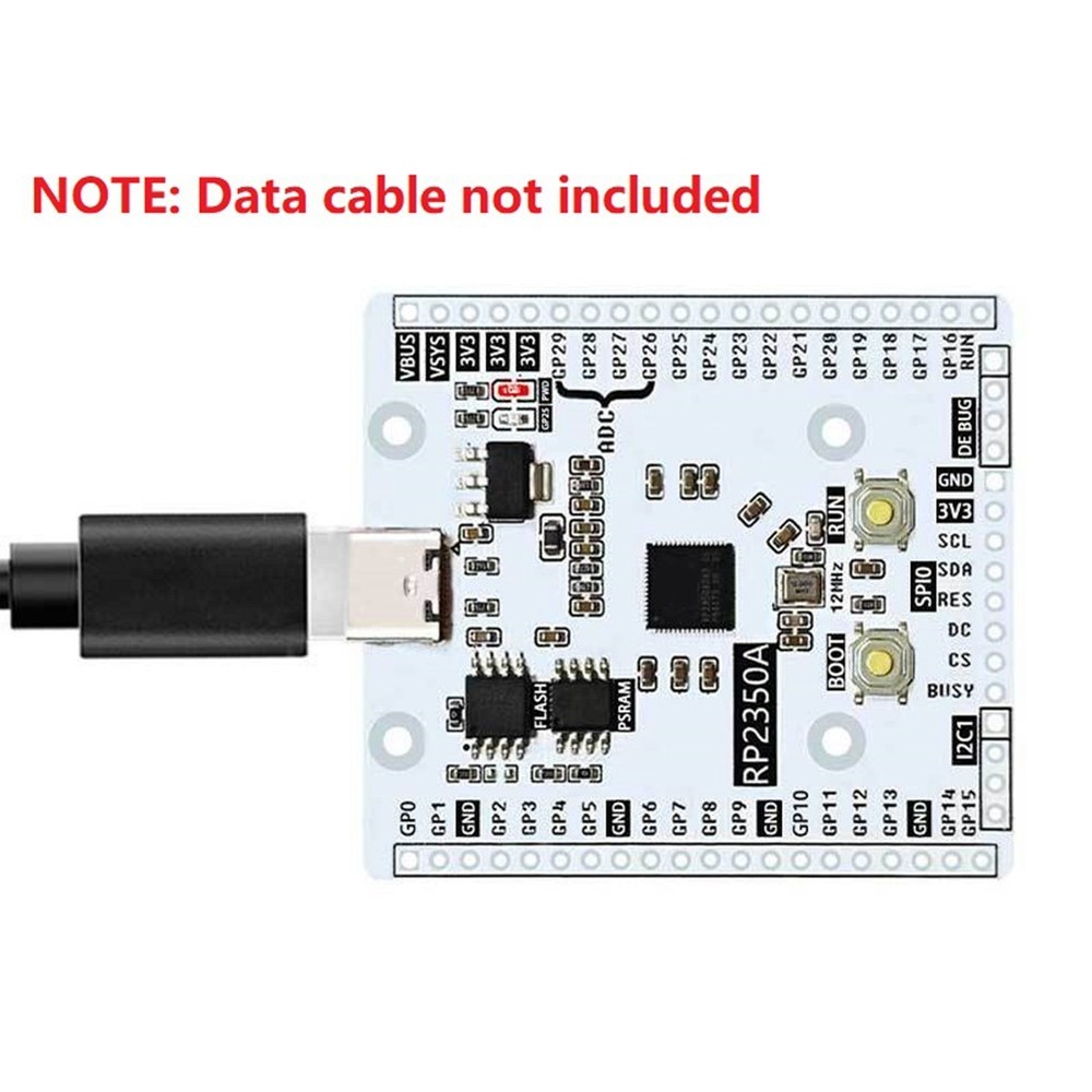 For 2 RP2350A Development Board with RP2350-Linux PSRAM, USB-C Connector 8047