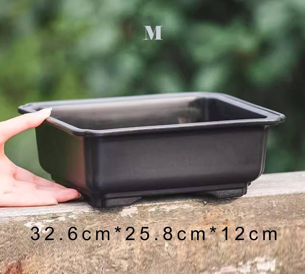 Rectangular Imitation Yixing Ceramic Planter, Square Resin Plastic Flower Pot