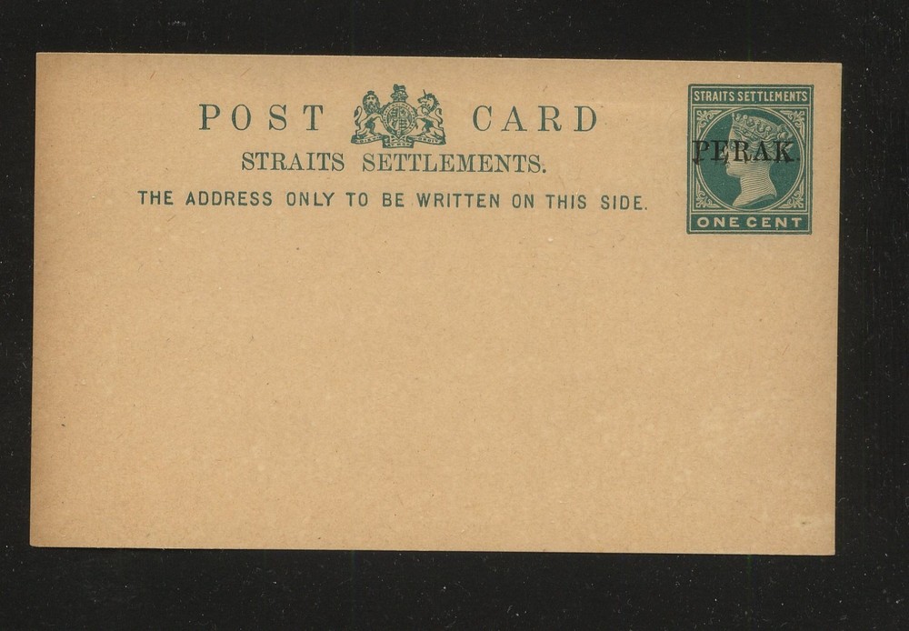 Malaya   Perak  postal  card   unused          MS0101