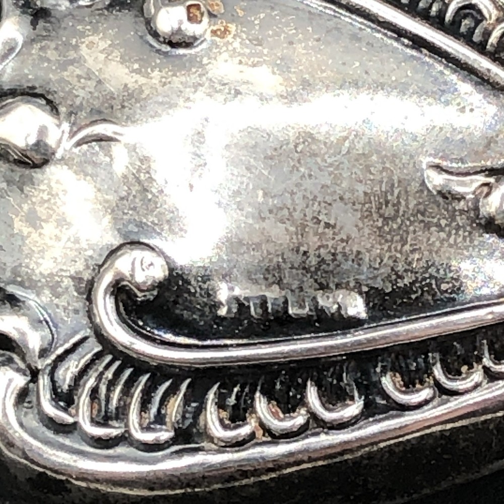 Antique Sterling Silver Victorian Embossed Handle Ink Blotter /b