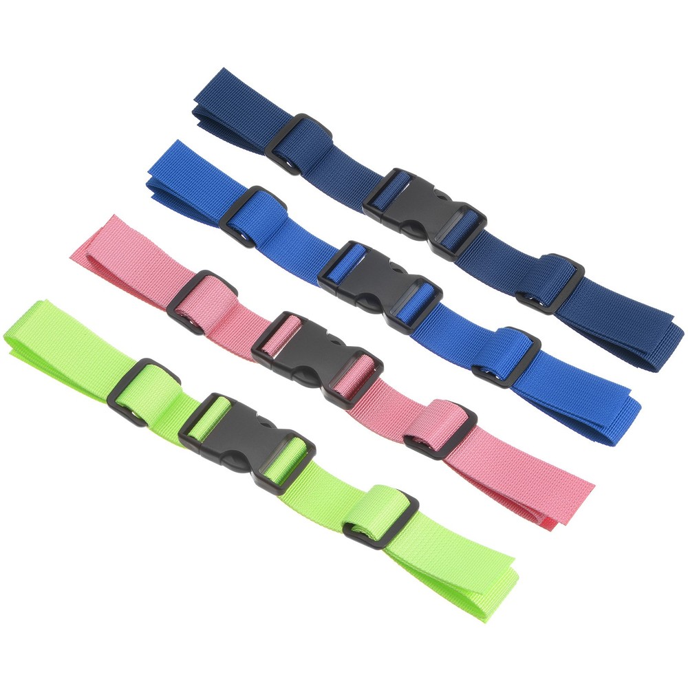 Backpack Chest Strap Set, 4 Pcs Strap with Quick-Release Buckle, Multicolored