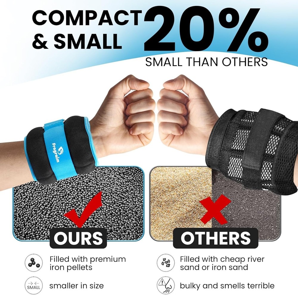 Durable Cotton Ankle Weights - Adjustable 8lbs Pair for Effective Workouts