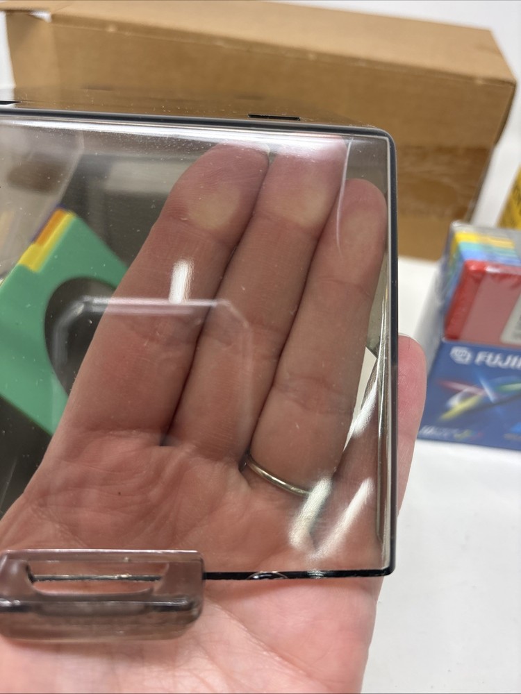 3.5" Floppy Disk Plastic Storage Box Case Diskette File with Blanks NOS