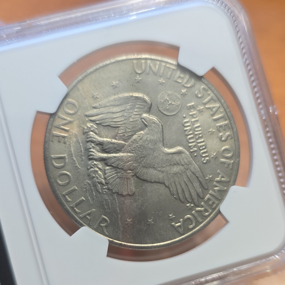 1971 Eisenhower Dollar $1 NGC Brilliant Uncirculated