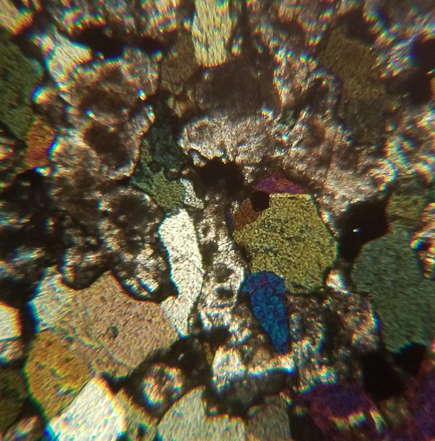 Amphibolite from Maple Falls WA Petrographic Microscope Slide (PM-1-2)