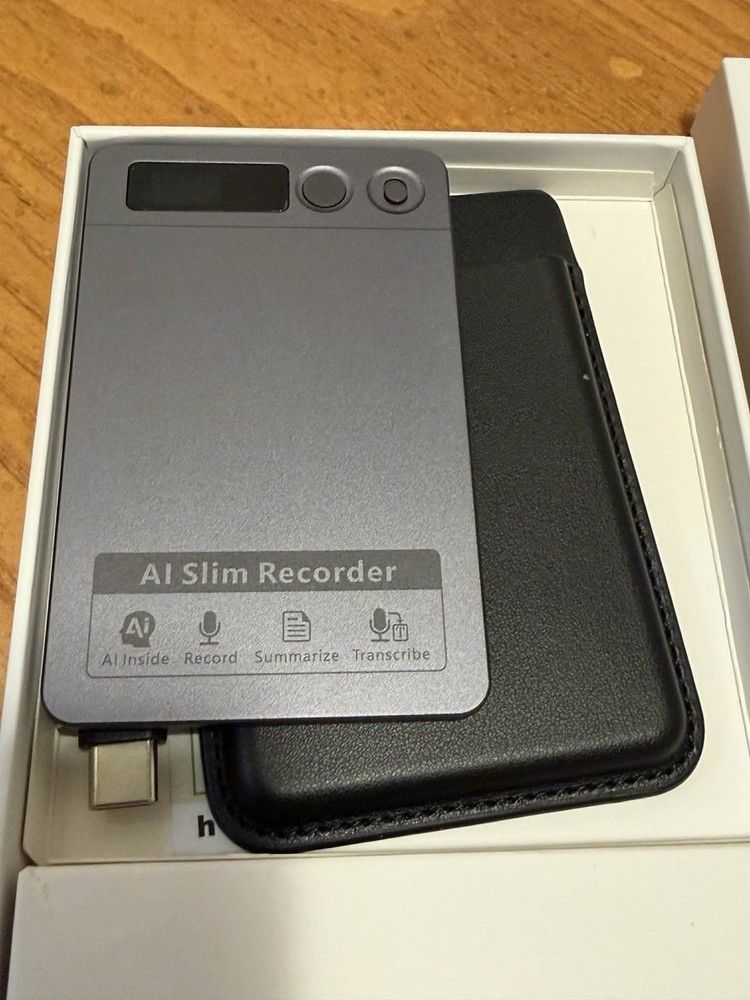 AI Voice Recorder Slim Digital Recorder