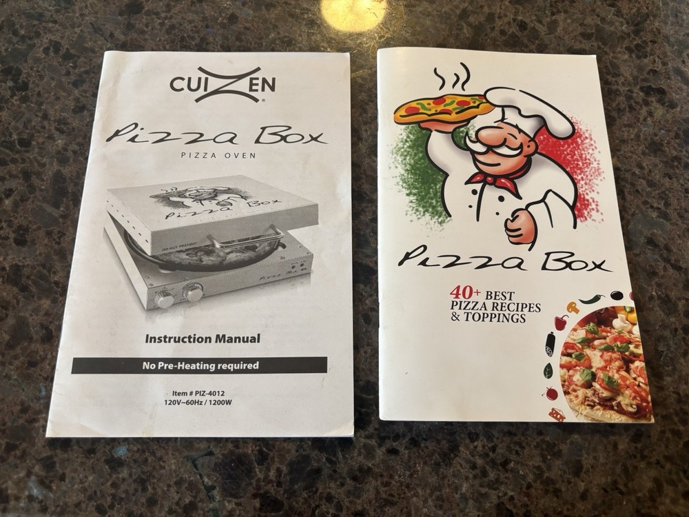 Cuizen Pizza Box Countertop Oven with 12" Rotating Pan