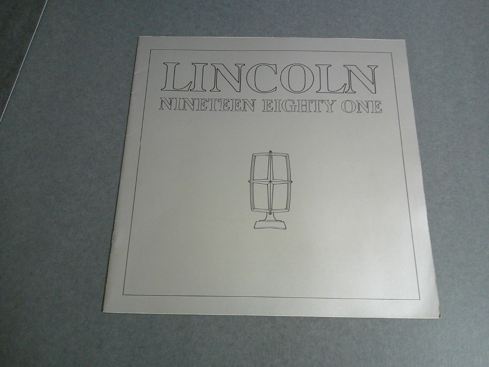 1981 Lincoln Sales Catalog