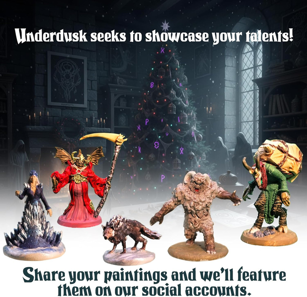 Complete Miniatures Gift Set - 197 Minis Included - Bulk Monsters, Unpainted D&