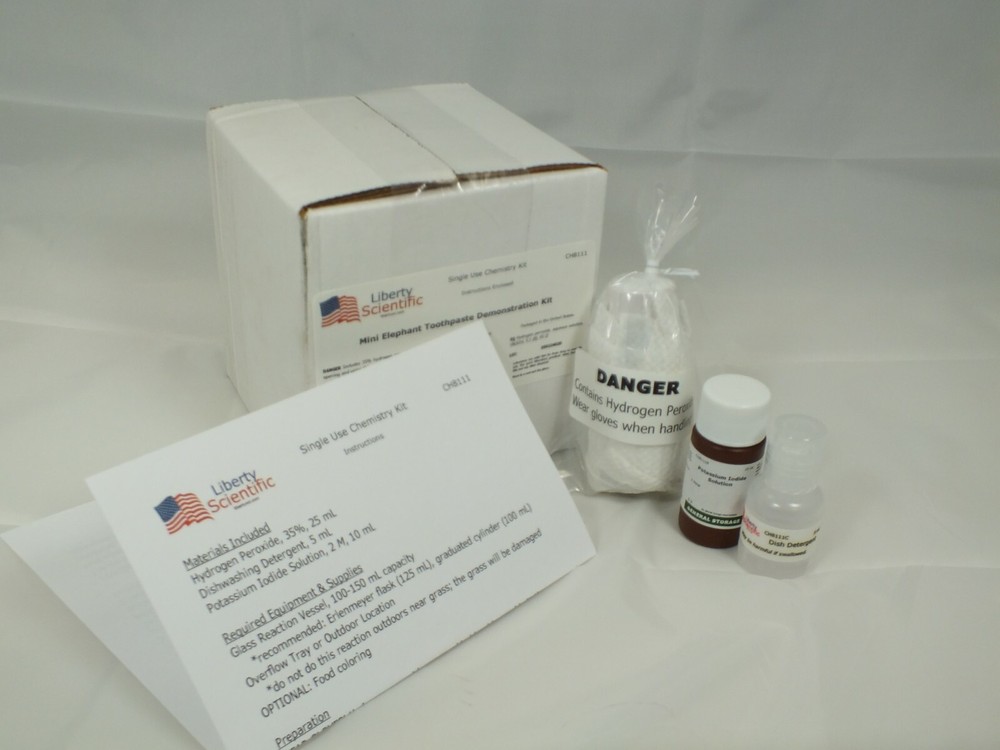 Mini Elephant's Toothpaste Single-Use Chemistry Kit