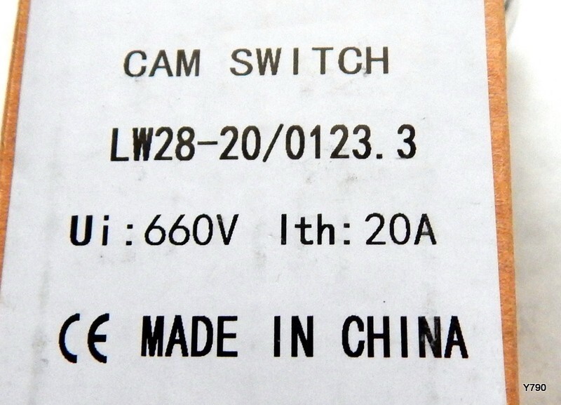 Changeover Switch 3-Positions 8 Terminals 660V LW28-20