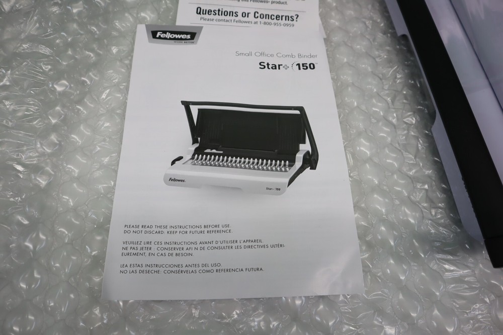 Fellowes 5006501 Binding Machine Star Comb - Gray