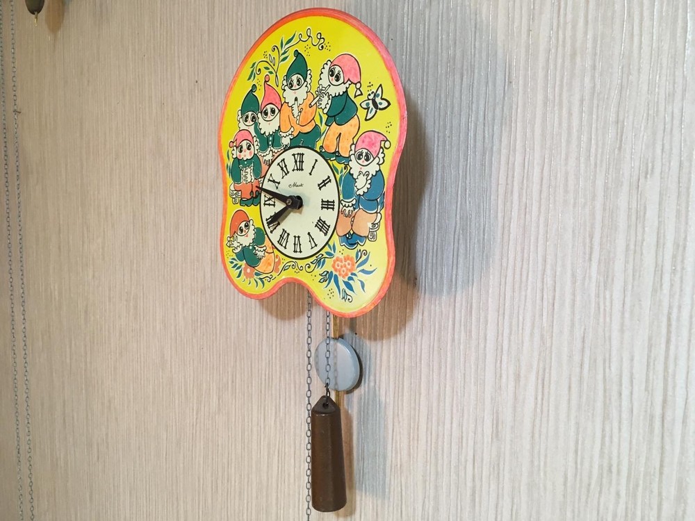 Vintage Clock Soviet Mechanical Clock Working Soviet CLOCK Soviet Wall Clock