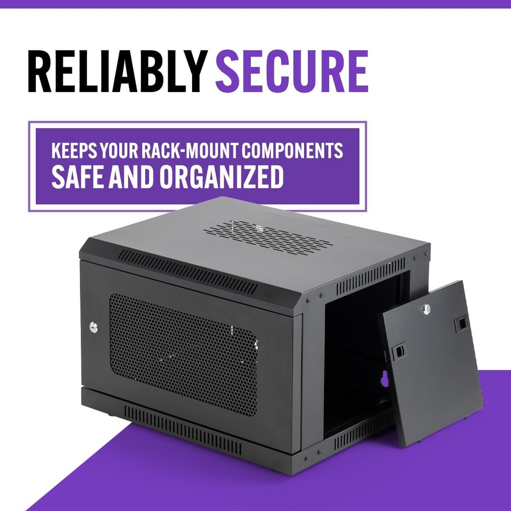 6U Wall Mount Rack Cabinet Knock Down - On-Stage