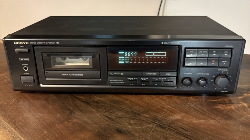 Onkyo TA-R301 Cassette Deck Tested, Limited Working Order