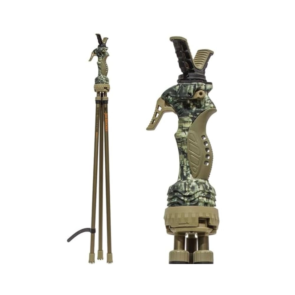 Adjustable Hunting Shooting Stick - Quick-Detach Yoke, Lightweight, Durable
