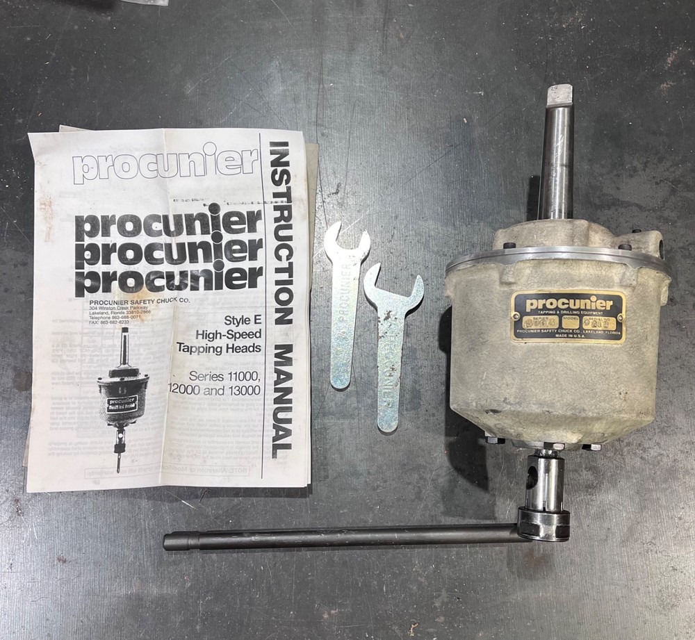 Procunier Model 13003 High Speed Tapping Head Tapping Attachment Style: E #3 MT