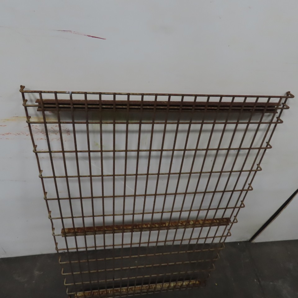 30" x 48" 3 Channel Double Waterfall Pallet Rack Wire Decking USED