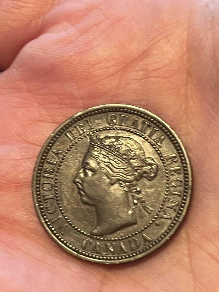 1890 Canada Large Cent double I