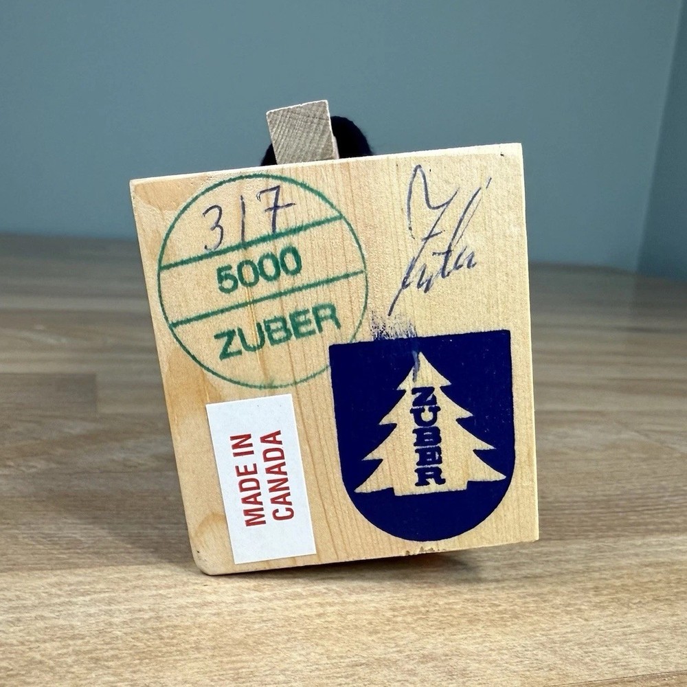 VTG ZUBER Wood Nutcracker MAN COMPUTER Work From Home 317/5000 Signed 5” Mouse