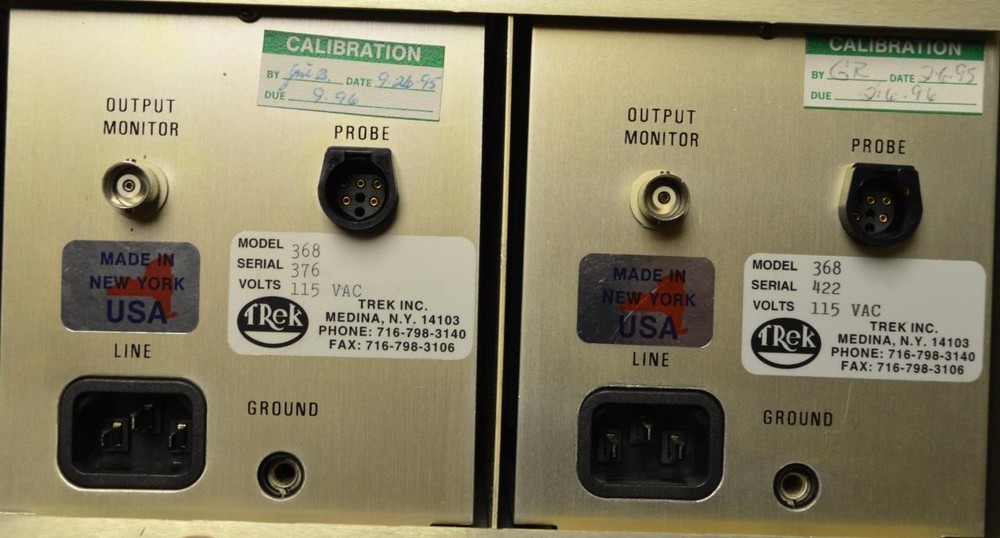 TREK 368 ESVM ELECTROSTATIC VOLTMETER IN DUAL CASE