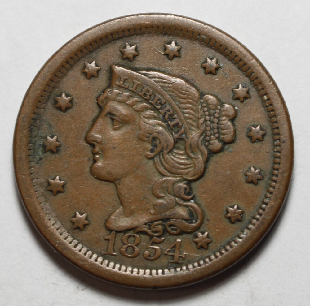 1854 Large Cent PH534